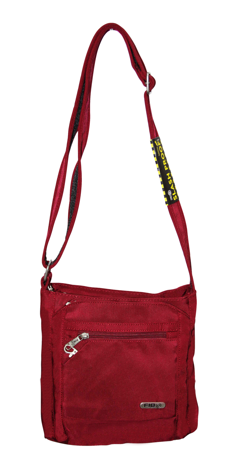 FIB Mens Crossbody Bag Shoulder Strap Travel Satchel Wallet Pockets - Burgundy V563-1731RXXBURGUNDY