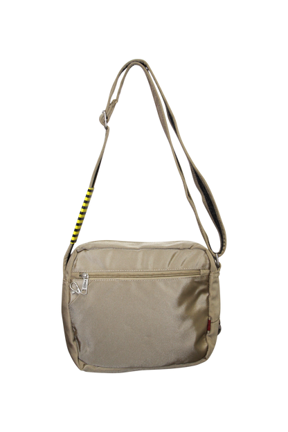 FIB Mens Crossbody Shoulder Bag Travel Satchel Adjustable Strap - Sand V563-1733RXXSAND