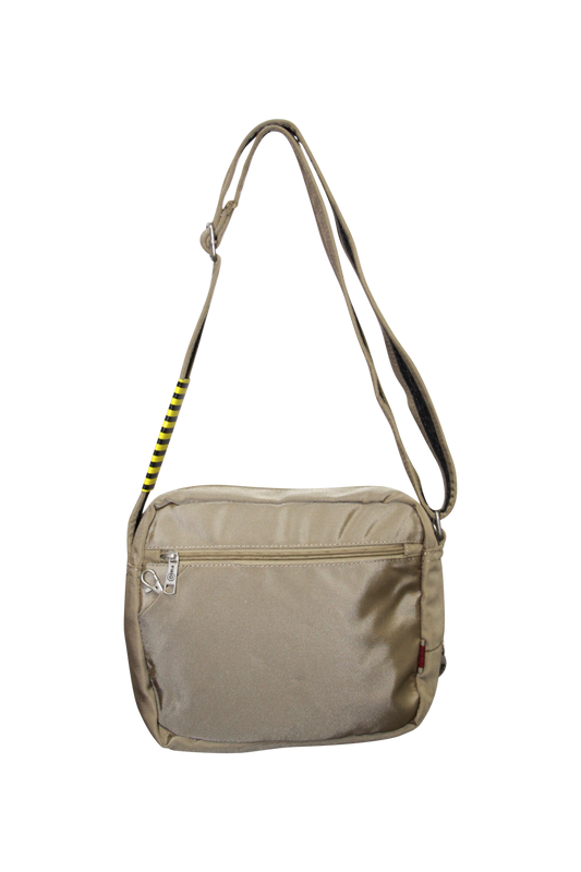 FIB Mens Crossbody Shoulder Bag Travel Satchel Adjustable Strap - Sand V563-1733RXXSAND