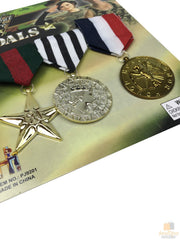3x Army Solider Medals Combat Party Costume Halloween Fancy Dress Replica V563-17771