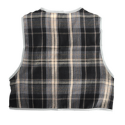 Childrens Grey Checkered Party Costume Vest Boys Kids Victorian, Cowboy or 1920s Style V563-17805-01