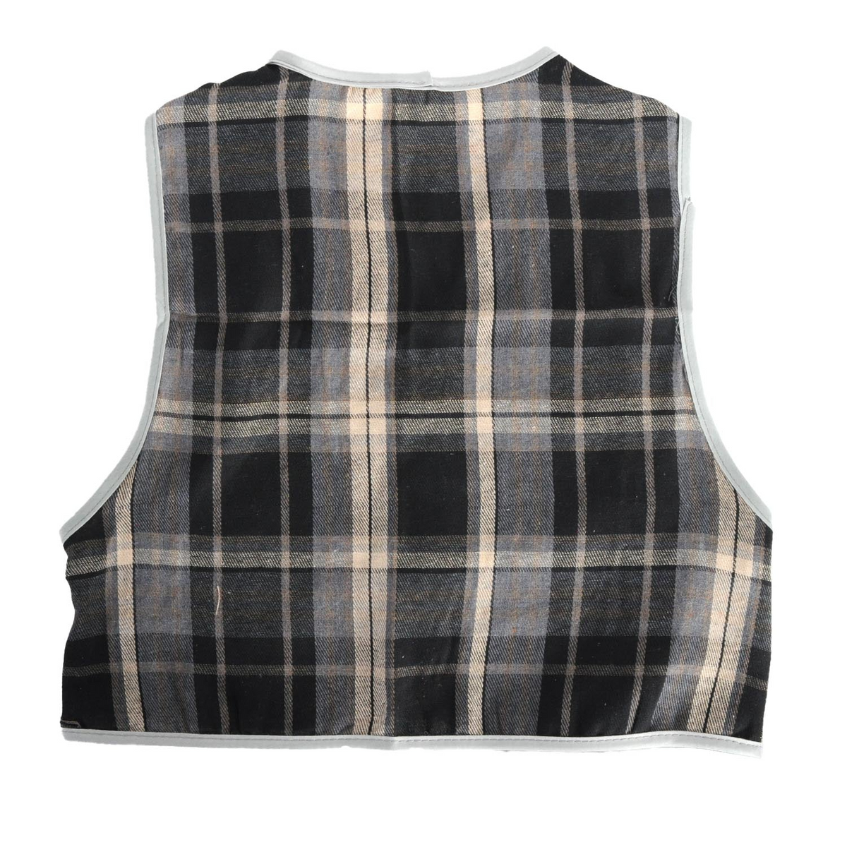Childrens Grey Checkered Party Costume Vest Boys Kids Victorian, Cowboy or 1920s Style V563-17805-01