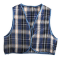 Childrens Blue Checkered Party Costume Vest Boys Kids Victorian, Cowboy or 1920s Style V563-17805-02