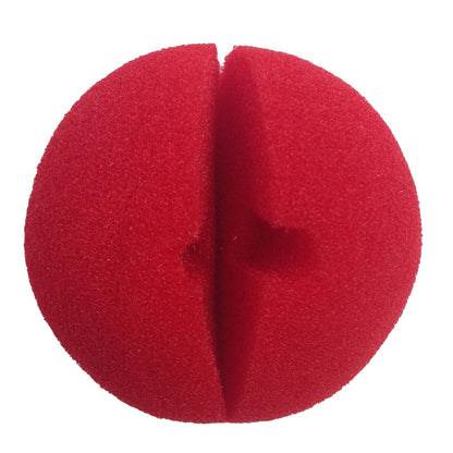 Soft CLOWN NOSE Costume Circus Halloween Spongy Fancy Fun Silly in Red V563-17840-RED
