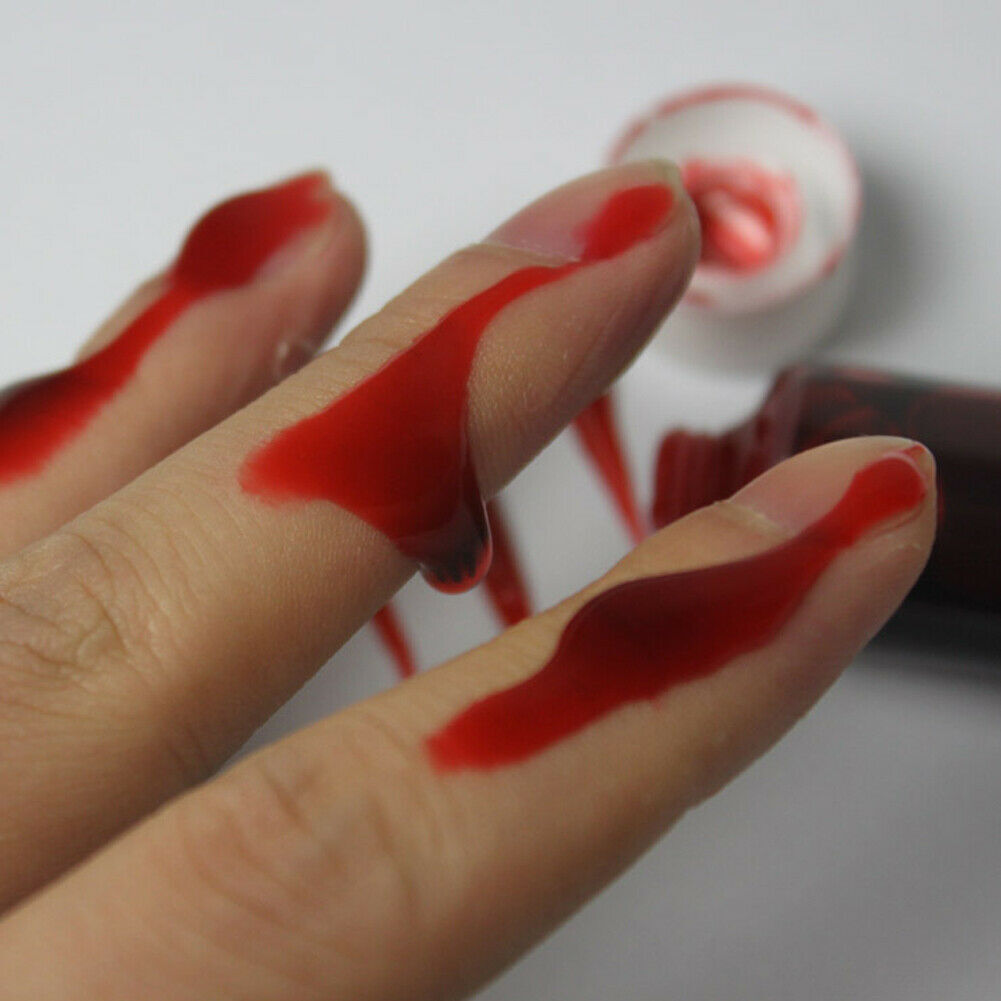 FAKE BLOOD Zombie Halloween Fancy Dress Red Make Up Gel Cream Vampire Horror V563-18025