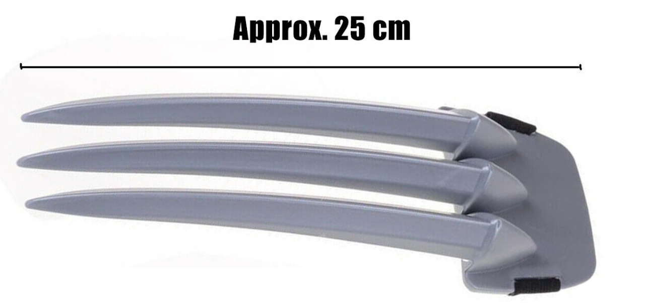 1x X-Men Wolverine Claws Action Figure Toy Plastic Hand Accessory Party Halloween V563-18079