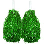 Green Metallic Cheerleading Pom Poms - Set of 2 w/ Easy-Grip Handles Australia Day V563-18200_06