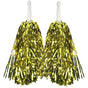 Yellow Metallic Cheerleading Pom Poms - Set of 2 with Easy-Grip Handles Australia Day V563-18200_07