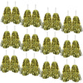 Yellow Metallic Cheerleading Pom Poms - Set of 12 with Easy-Grip Handles Australia Day V563-18200_07_12X