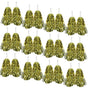 Yellow Metallic Cheerleading Pom Poms - Set of 12 with Easy-Grip Handles Australia Day V563-18200_07_12X