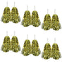Yellow Metallic Cheerleading Pom Poms - Set of 6 with Easy-Grip Handles Australia Day V563-18200_07_6X