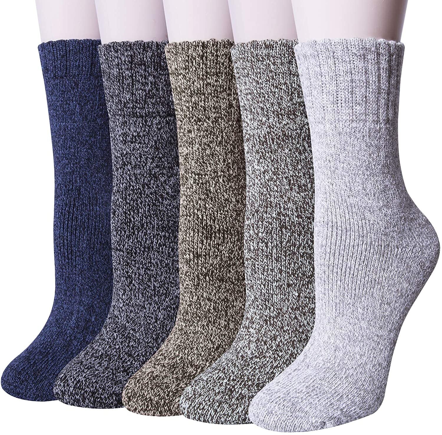 3x Mens Pairs Thick Wool Blend Work Socks Heavy Duty Outdoor Warm (EU42-EU48) V563-1860-1PACK_3PAIRS