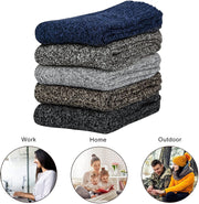 3x Mens Pairs Thick Wool Blend Work Socks Heavy Duty Outdoor Warm (EU42-EU48) V563-1860-1PACK_3PAIRS