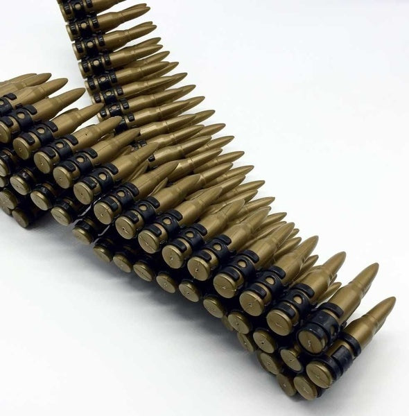BULLET BELT Plastic Bandolier Costume Party Commando Army Gangster Soldier Ammo Cowboy V563-18951