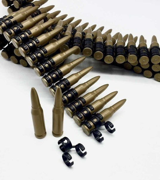BULLET BELT Plastic Bandolier Costume Party Commando Army Gangster Soldier Ammo Cowboy V563-18951
