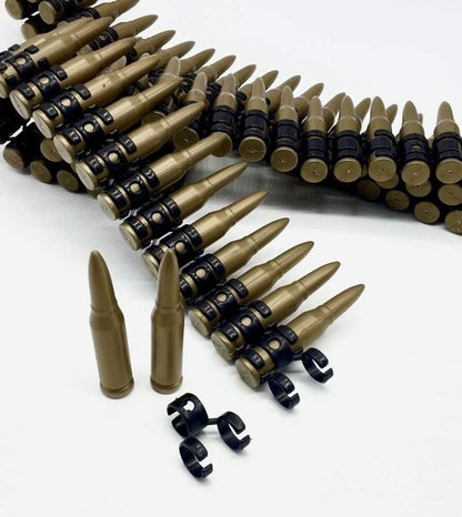 BULLET BELT Plastic Bandolier Costume Party Commando Army Gangster Soldier Ammo Cowboy V563-18951