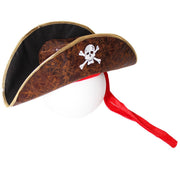 Deluxe Pirate Hat Costume Party Accessory Jack Sparrow - Brown V563-19057