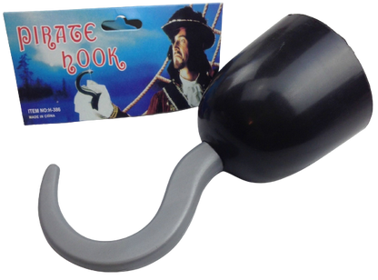 PIRATE HOOK Captain Hand Halloween Fancy Dress Up Costume Swashbuckler V563-19060