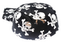 Pirate Hat Bandana Style Fancy Dress Costume Halloween Caribbean - Black/Silver V563-19080-06