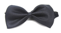 Mens BOW TIE Wedding Tuxedo Pre-tied Formal Bestman Necktie Classic Plain Party - Black V563-19410-BLK