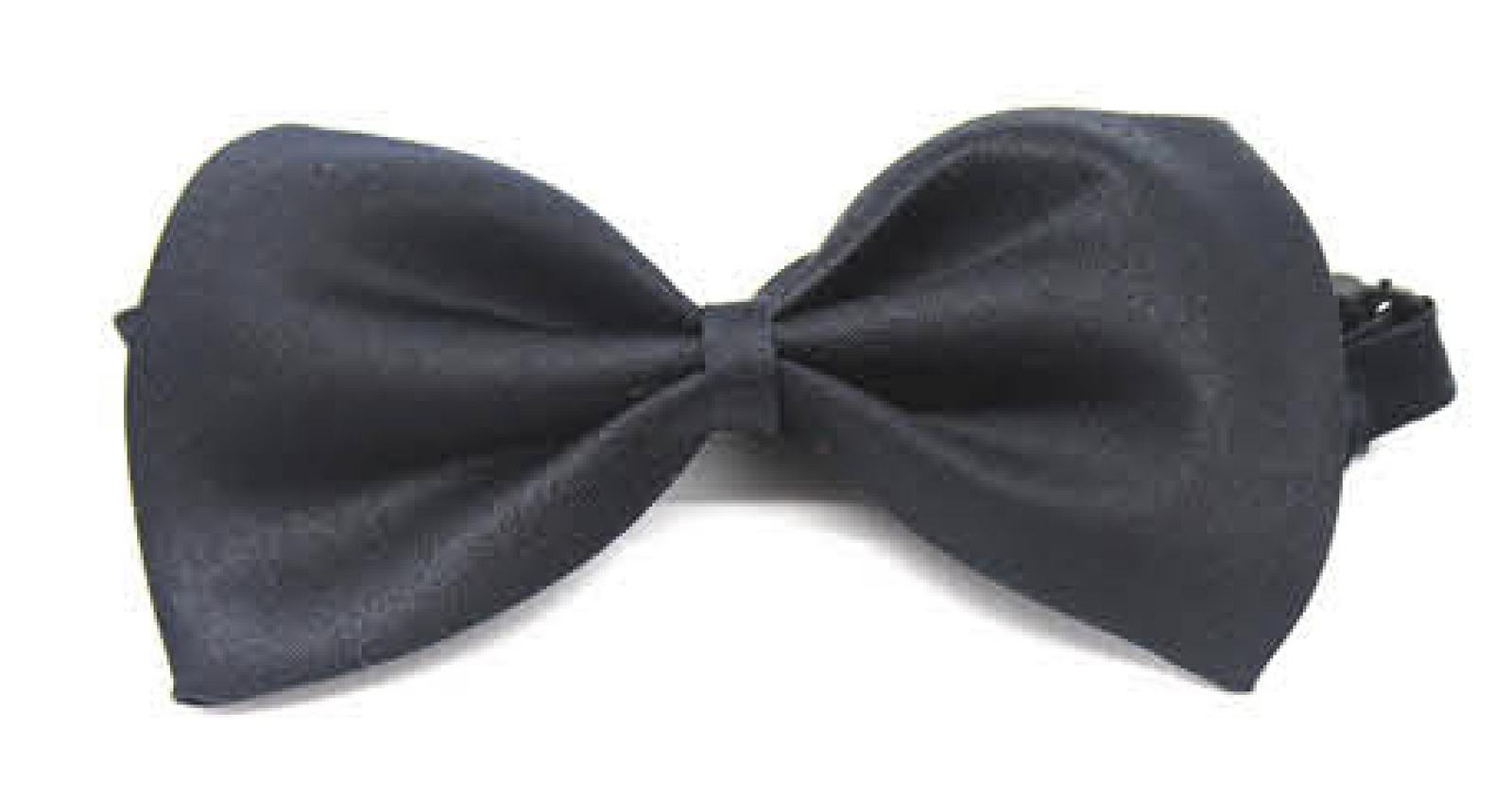 Mens BOW TIE Wedding Tuxedo Pre-tied Formal Bestman Necktie Classic Plain Party - Black V563-19410-BLK