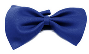 Mens BOW TIE Wedding Tuxedo Formal Bestman Necktie Classic Plain Party - Blue V563-19410-BLU