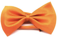 Mens BOW TIE Wedding Tuxedo Formal Bestman Necktie Classic Plain Party - Orange V563-19410-ORNG