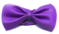Mens BOW TIE Wedding Tuxedo Formal Bestman Necktie Classic Plain Party - Purple V563-19410-PUR