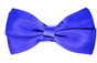 Mens BOW TIE Wedding Tuxedo Formal Bestman Necktie Classic Plain Party Pre-tied - Blue V563-19411-BLU