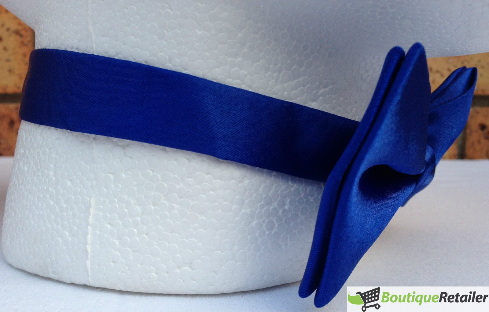 Mens BOW TIE Wedding Tuxedo Formal Bestman Necktie Classic Plain Party Pre-tied - Blue V563-19411-BLU