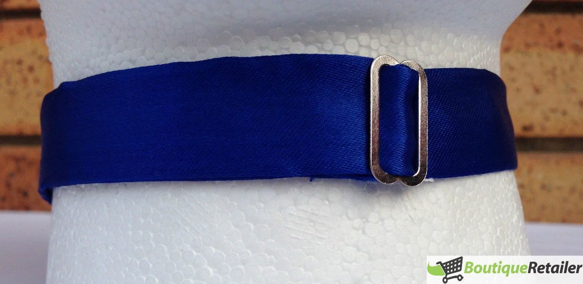 Mens BOW TIE Wedding Tuxedo Formal Bestman Necktie Classic Plain Party Pre-tied - Blue V563-19411-BLU