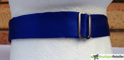 Mens BOW TIE Wedding Tuxedo Formal Bestman Necktie Classic Plain Party Pre-tied - Blue V563-19411-BLU