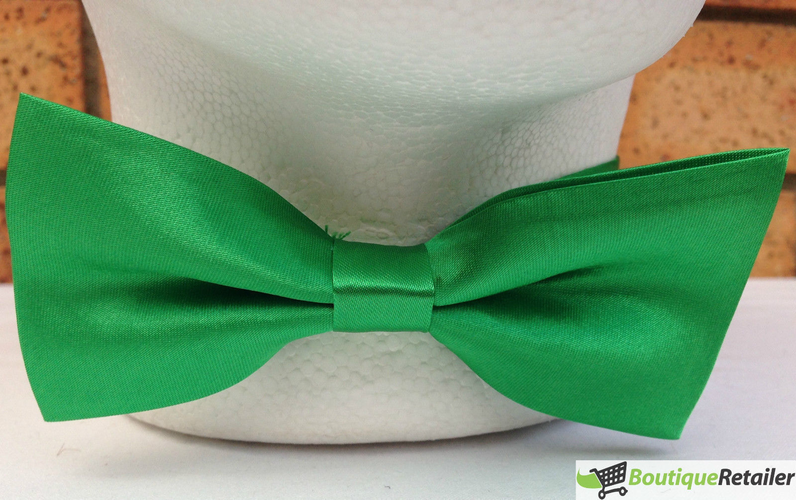 Mens BOW TIE Wedding Tuxedo Formal Bestman Necktie Classic Plain Party - Green V563-19411-GRN