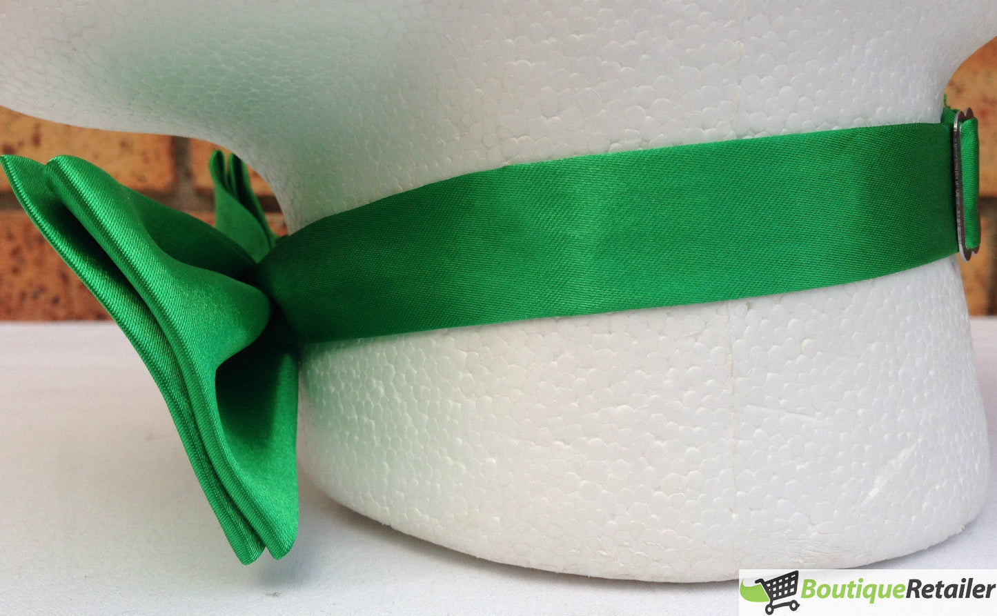 Mens BOW TIE Wedding Tuxedo Formal Bestman Necktie Classic Plain Party - Green V563-19411-GRN