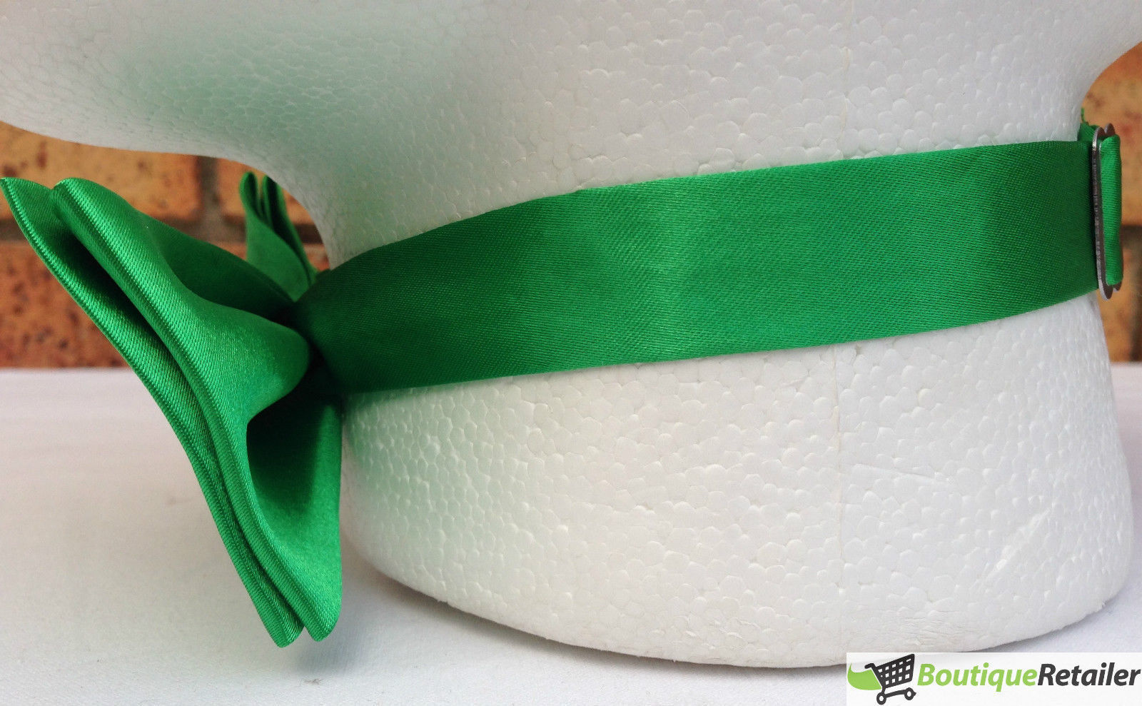 Mens BOW TIE Wedding Tuxedo Formal Bestman Necktie Classic Plain Party - Green V563-19411-GRN