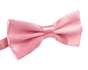 Mens BOW TIE Wedding Tuxedo Formal Bestman Necktie Classic Plain Party - Light Pink V563-19411-LTPNK