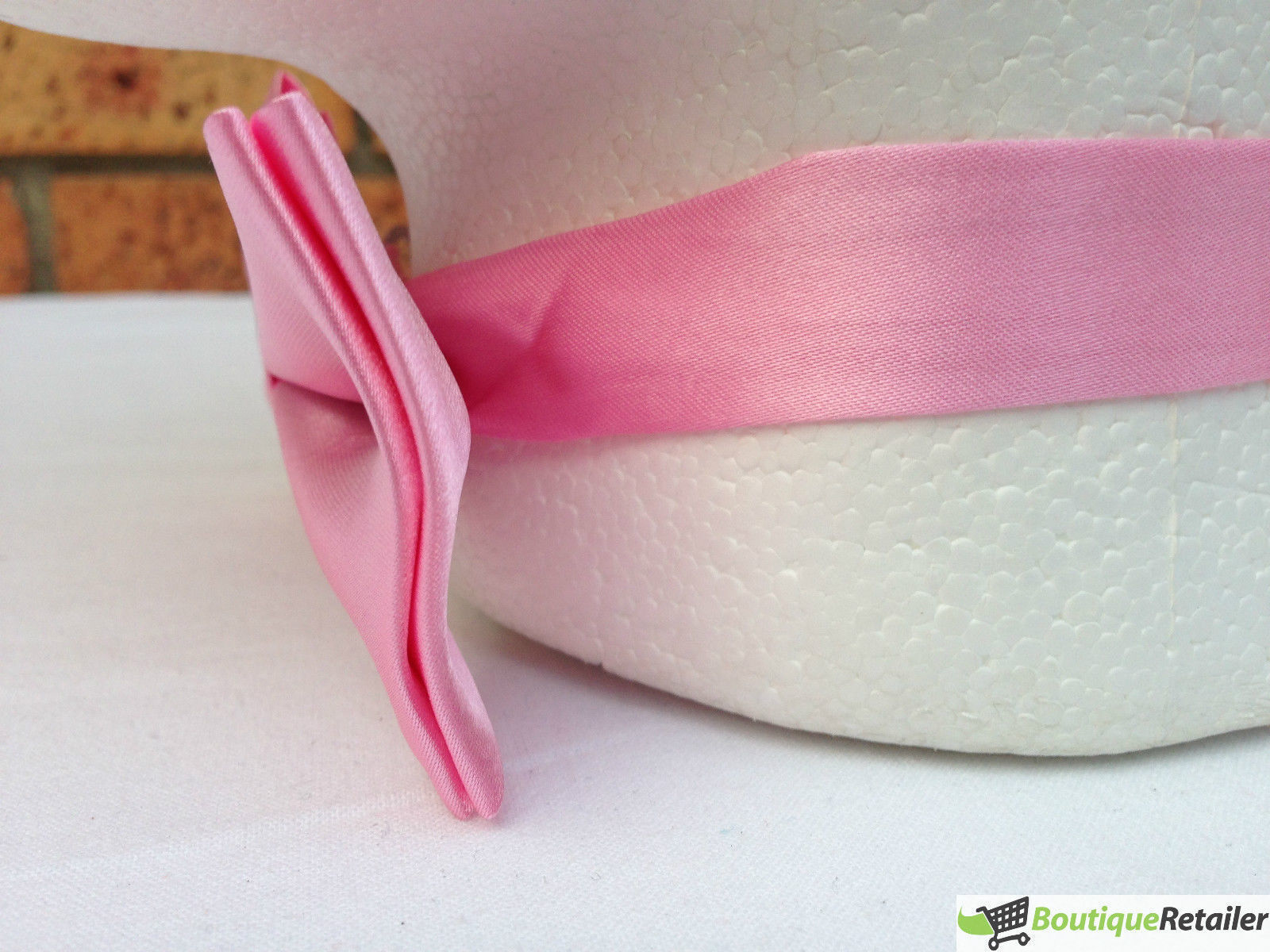 Mens BOW TIE Wedding Tuxedo Formal Bestman Necktie Classic Plain Party - Light Pink V563-19411-LTPNK