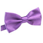 Mens BOW TIE Wedding Tuxedo Formal Bestman Necktie Classic Plain Party - Purple V563-19411-PUR