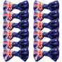 12x Australian Flag Bow Tie - Patriotic Accessory Australia Day V563-19415_12X