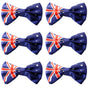 6x Australian Flag Bow Tie - Patriotic Accessory Australia Day V563-19415_6X