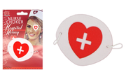 NURSE EYEPATCH Fancy Dress Hospital Heart Costume Ladies Doctor Party V563-19456