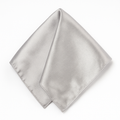 Mens POCKET SQUARE Party Silk Suit Handkerchief Kerchief Hanky Wedding - Silver V563-19462-07
