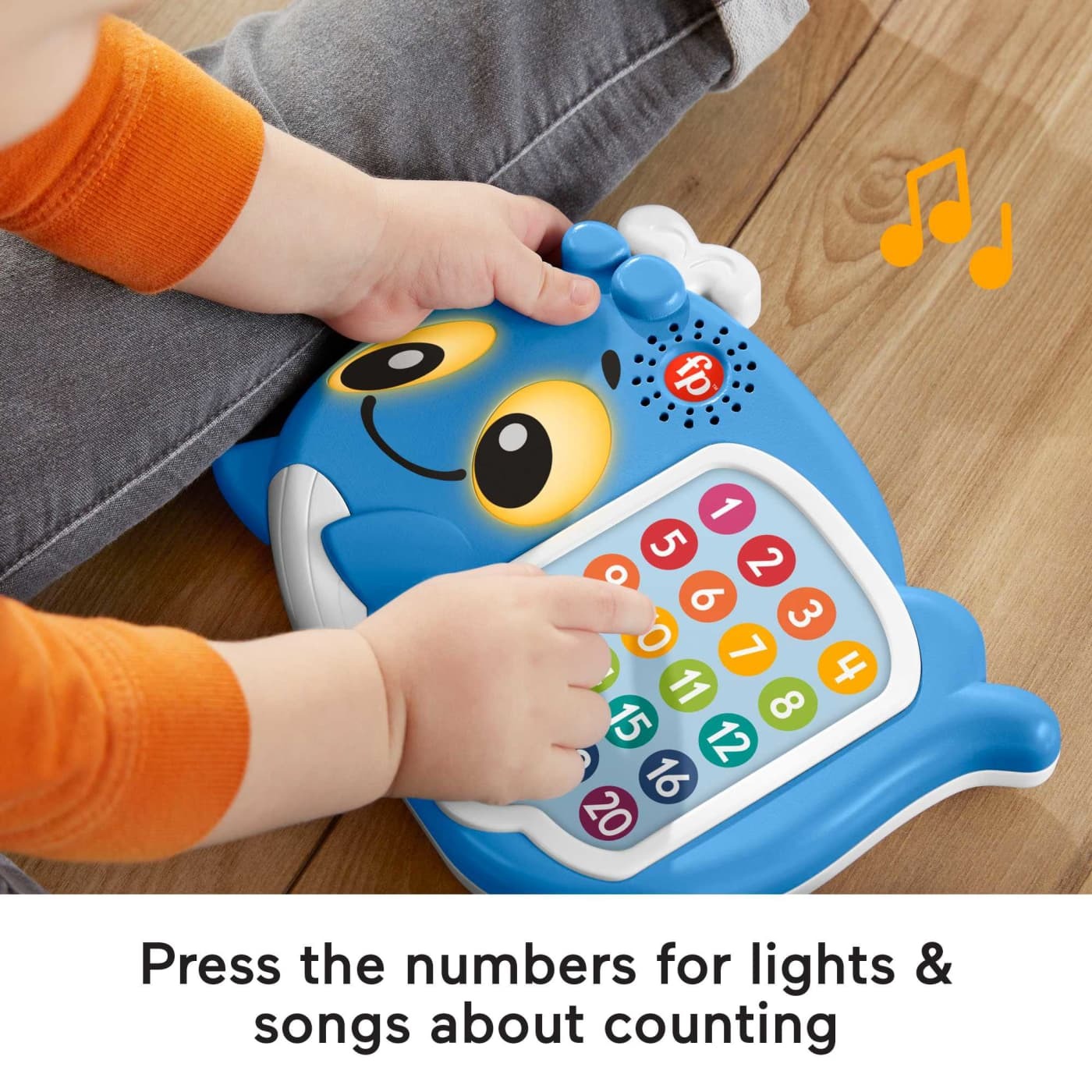 Fisher-Price Linkimals 1-20 Count & Quiz Whale Learning Toy V563-194735093632