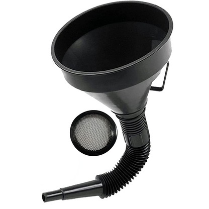 1x Car Auto Motorcycle Plastic Flexible Spout Gas Oil Water Fuel Funnel Tool Kit V563-1961