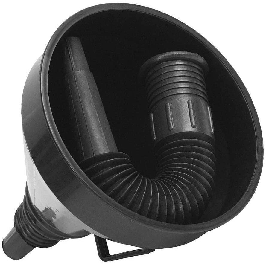 1x Car Auto Motorcycle Plastic Flexible Spout Gas Oil Water Fuel Funnel Tool Kit V563-1961