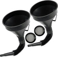 2x Car Auto Motorcycle Plastic Flexible Spout Gas Oil Water Fuel Funnel Tool Kit V563-1961-2PCS