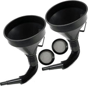 2x Car Auto Motorcycle Plastic Flexible Spout Gas Oil Water Fuel Funnel Tool Kit V563-1961-2PCS