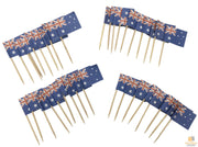 50pcs AUSTRALIA FLAG Food Picks Toppers Australia Day Aussie Party Decoration V563-19610-1PK