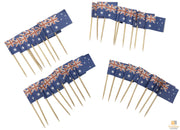 50pcs AUSTRALIA FLAG Food Picks Toppers Australia Day Aussie Party Decoration V563-19610-1PK