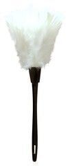 36cm Hens Night FEATHER DUSTER French Maid Night Fancy Dress Pink Costume Prop V563-19856-WHITE